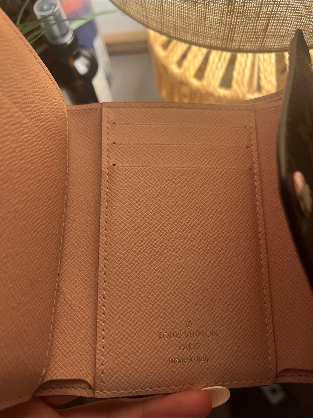 Louis Vuitton Brown Monogram Wallet with Pink Interior - Picture 3 of 6